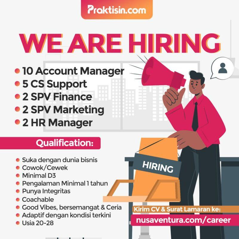 Lowongan Kerja Account Manager SPV Finance CS Support Human