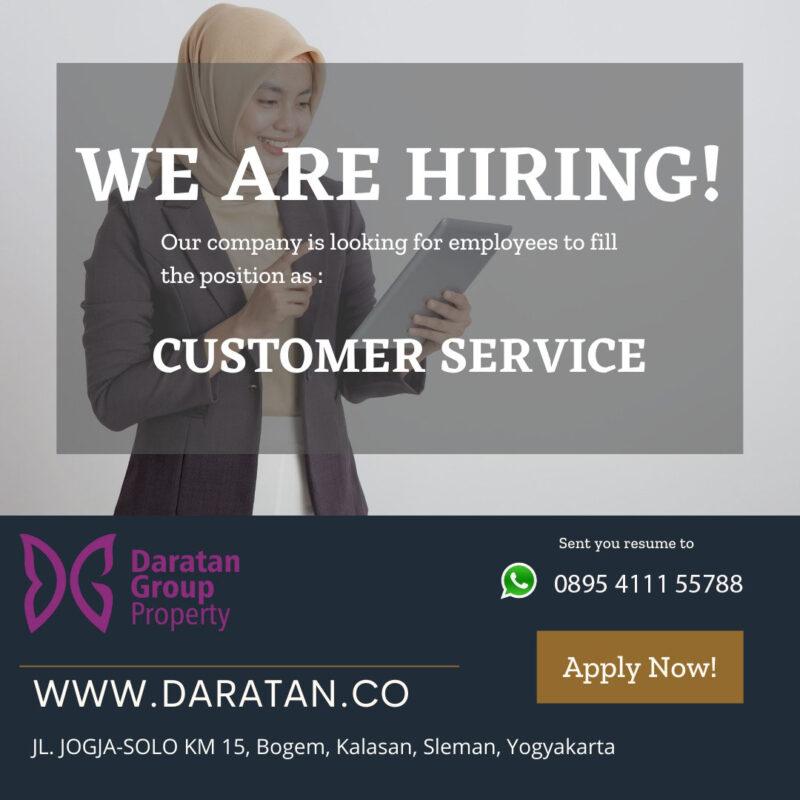 Lowongan Kerja Customer Service Di PT Daratan Tak Berbatas Daratan