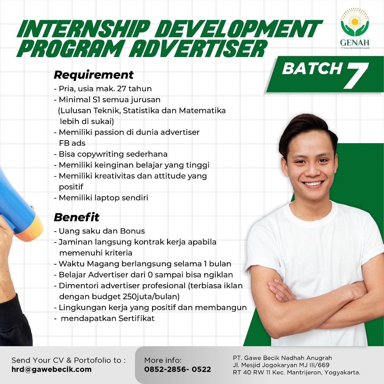 Lowongan Kerja Internship Development Program Advertiser Di Pt Gawe