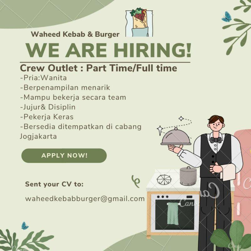 Lowongan Kerja Crew Outlet Di Waheed Kebab Lokerjogja Id