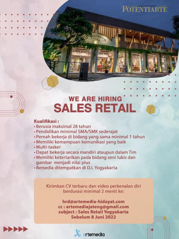 Lowongan Kerja Sales Retail Di Cv Artemedia Hidayat Indonesia