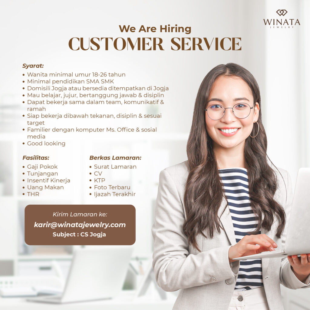 Lowongan Kerja Customer Service Di Winata Jewelry LokerJogja ID