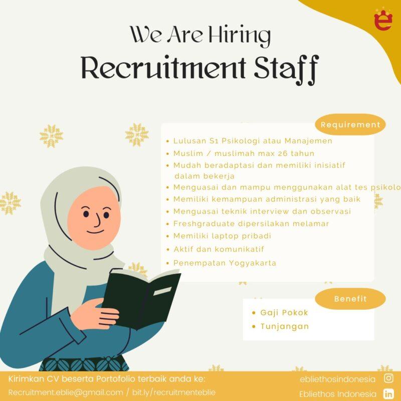 Lowongan Kerja Recruitment Staff Social Media Officer Tiktok