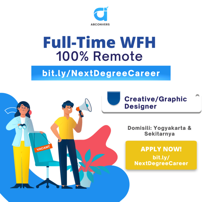 Lowongan Kerja Creative Graphic Designer Full Time WFH Remote Di