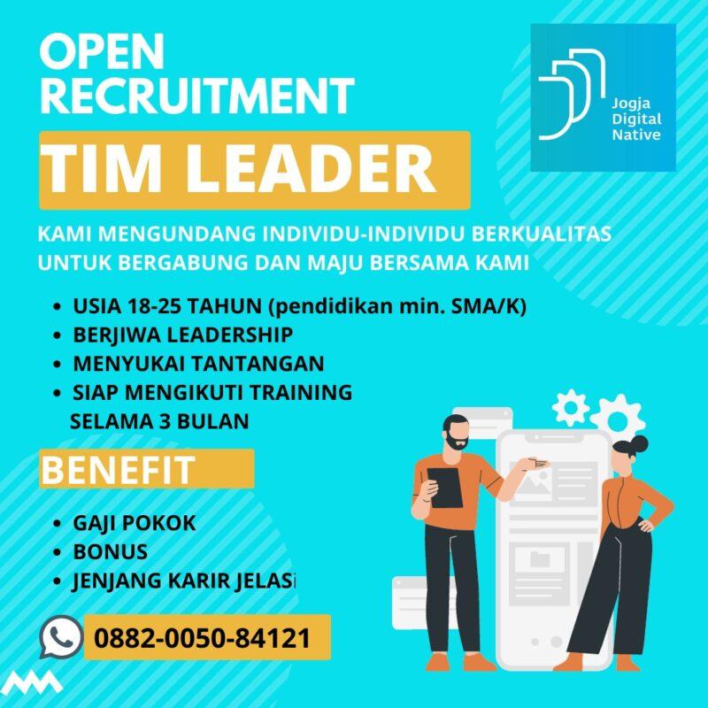 Lowongan Kerja Team Leader Di Jogja Digital Native Lokerjogja Id