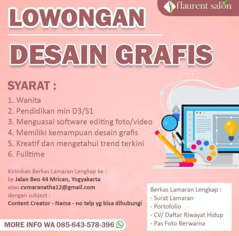 Lowongan Kerja Desain Grafis Di Flaurent Salon LokerJogja ID