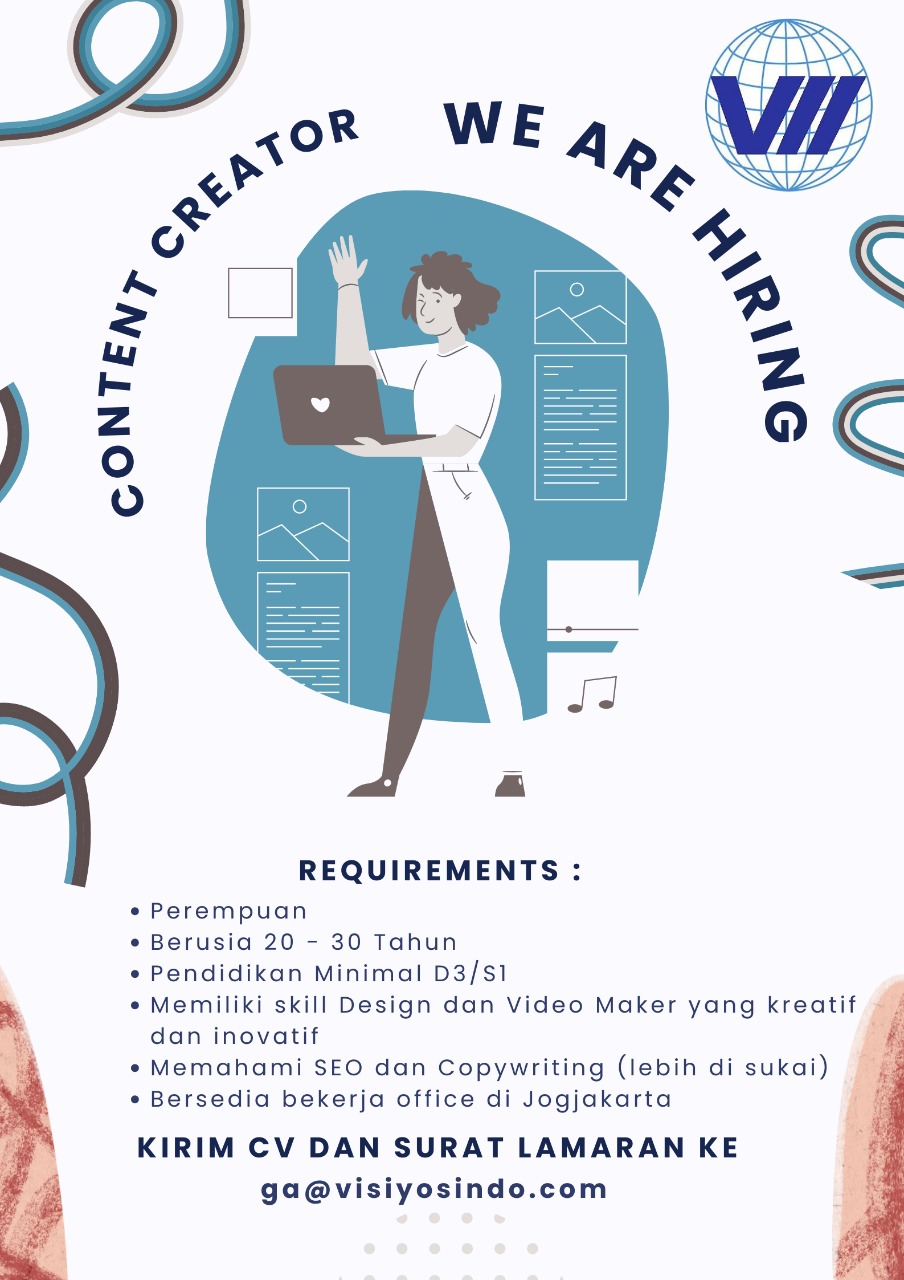 Lowongan Kerja Content Creator Di PT Visi Yosindo Medikal LokerJogja ID