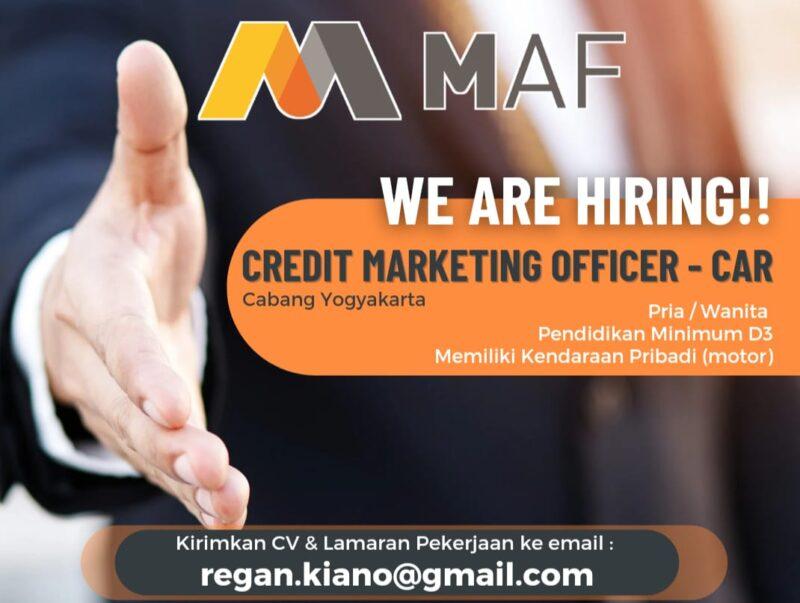 Lowongan Kerja Credit Marketing Officer Cmo Di Mega Auto Finance