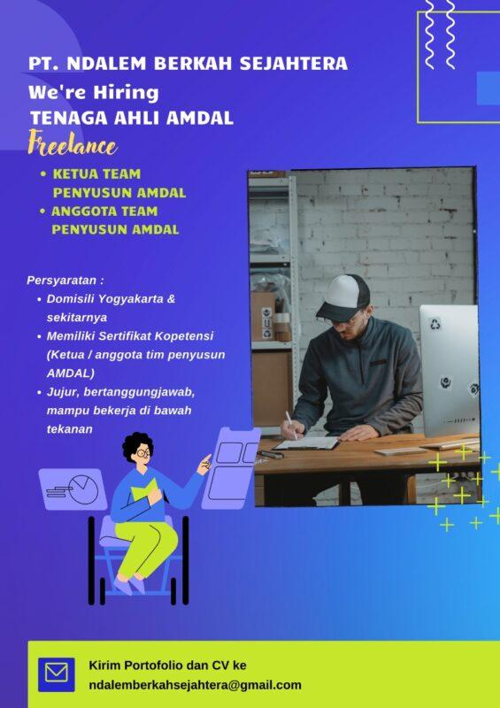 Lowongan Kerja Freelance Tenaga Ahli AMDAL Di PT Ndalem Berkah