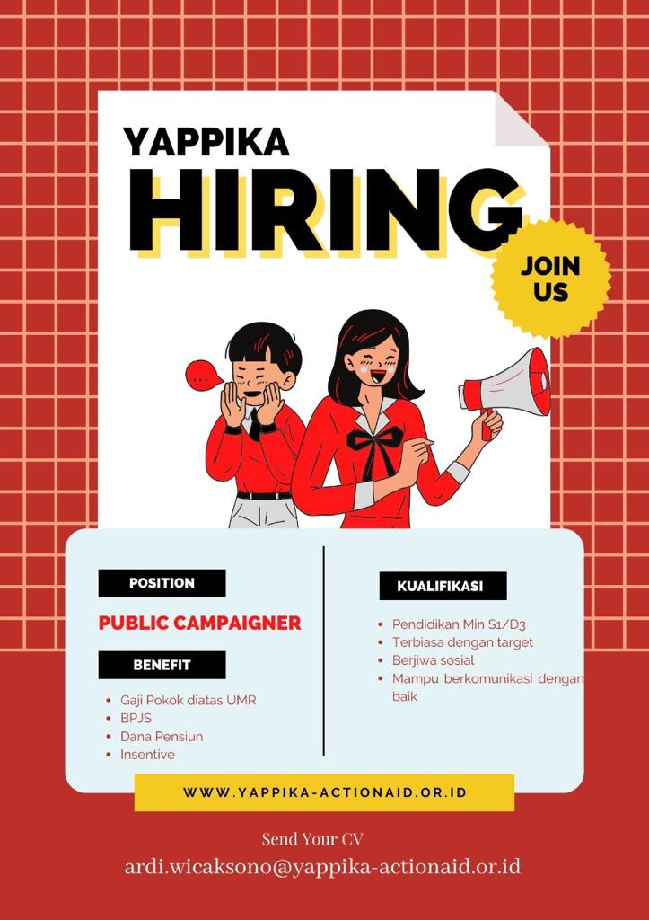 Lowongan Kerja Public Campaigner Di Yappika Actionaid LokerJogja ID