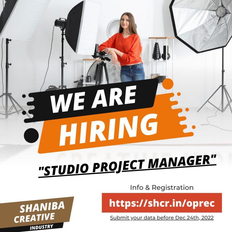 Lowongan Kerja Studio Project Manager Di Shaniba Creative Industry