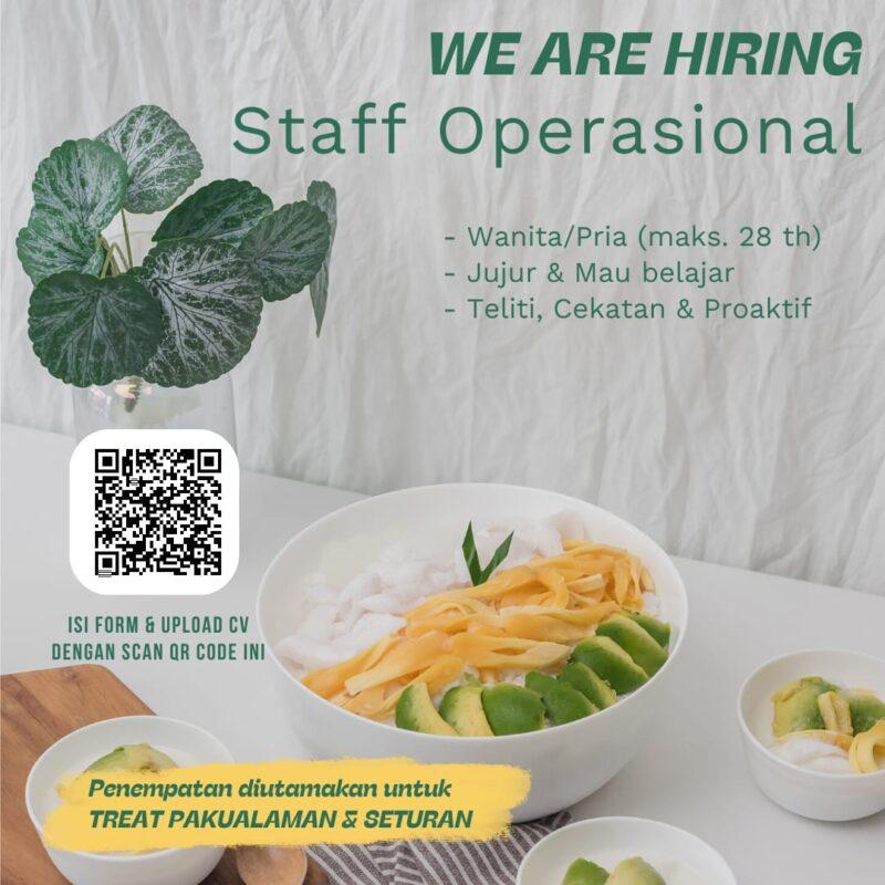 Lowongan Kerja Staff Operasional Casual Team PBTY Marketing Admin