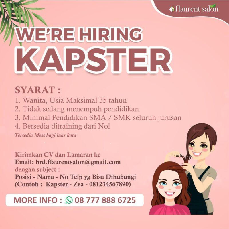 Lowongan Kerja Kapster Di Flaurent Salon LokerJogja ID