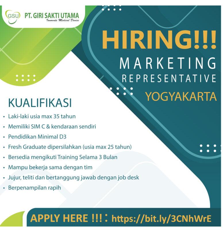 Lowongan Kerja Marketing Representative Di Pt Giri Sakti Utama