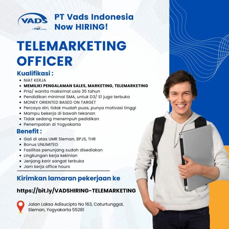 Lowongan Kerja Telemarketing Officer Telemarketing Officer WOM