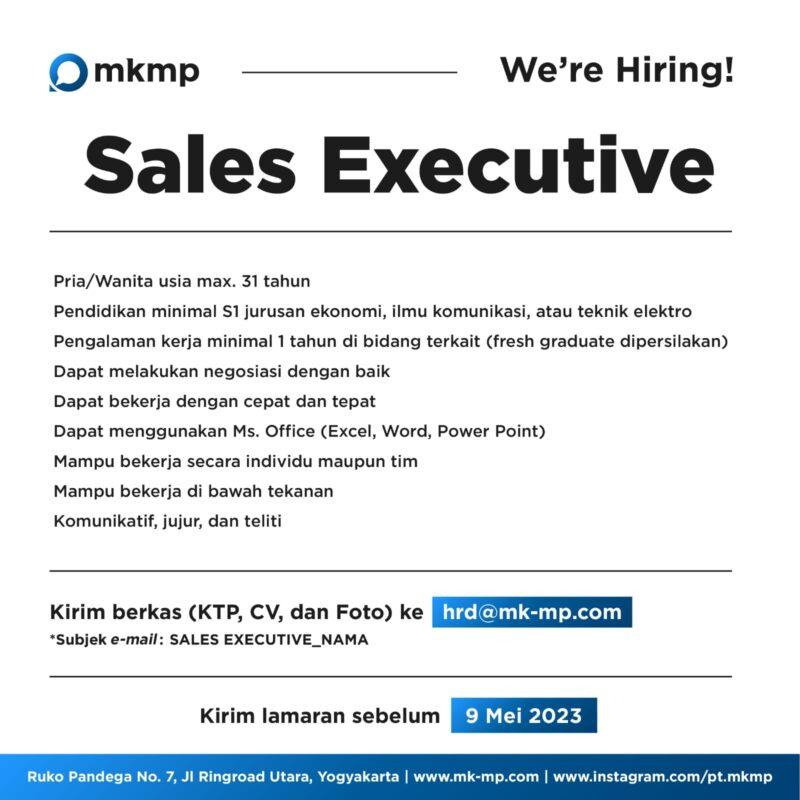 Lowongan Kerja Sales Executive Di Mkmp Lokerjogja Id