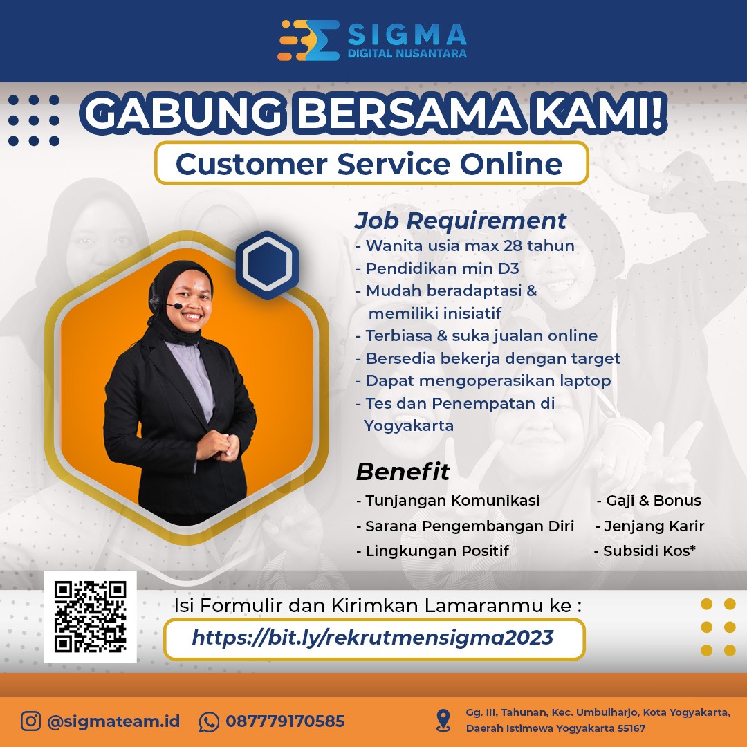 Lowongan Kerja Staff Pajak Customer Service Online Konten Web