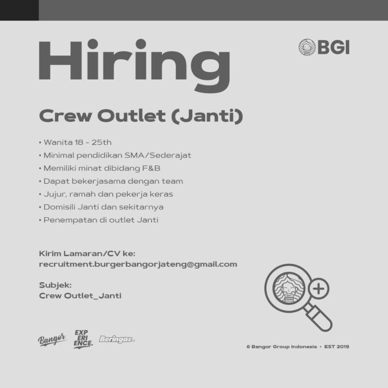 Lowongan Kerja Outlet Crew Di Bangor Group Indonesia Lokerjogja Id