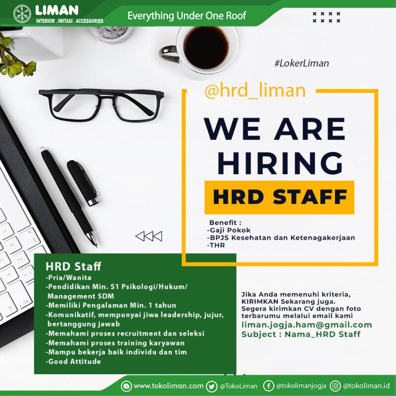 Lowongan Kerja Hrd Staff Design Grafis Head Of Hrd Admin Umum