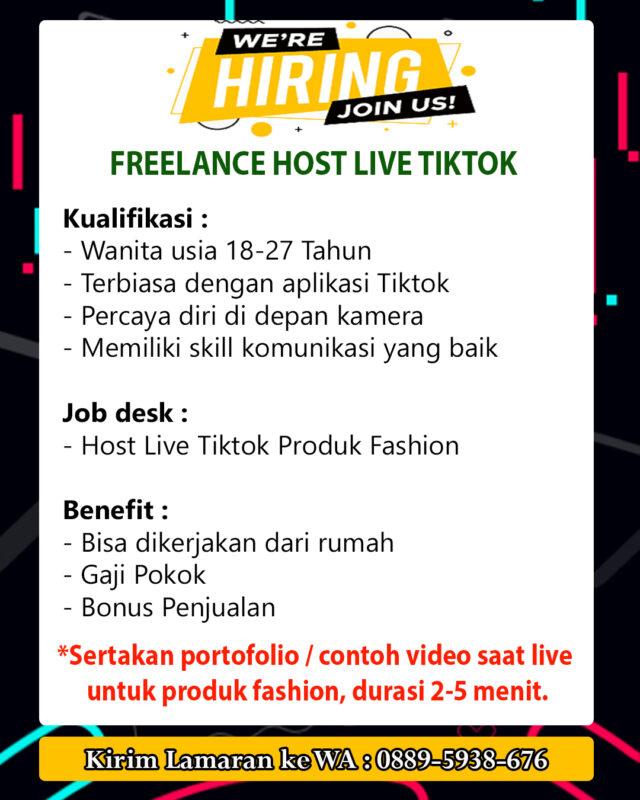 Lowongan Kerja Freelance Host Live Tiktok Di Azani Lokerjogja Id