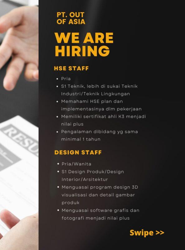 Lowongan Kerja Hse Staff Design Staff Quality Assurance Staff