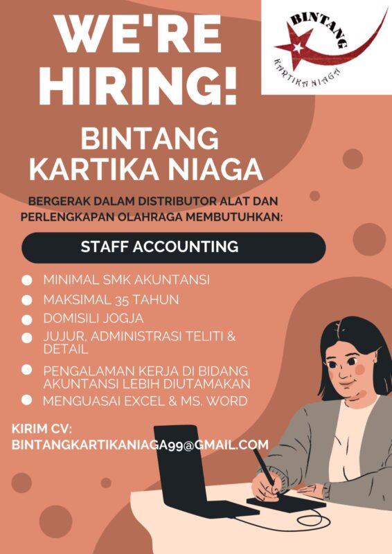 Lowongan Kerja Staff Accounting Di Bintang Kartika Niaga Lokerjogja Id