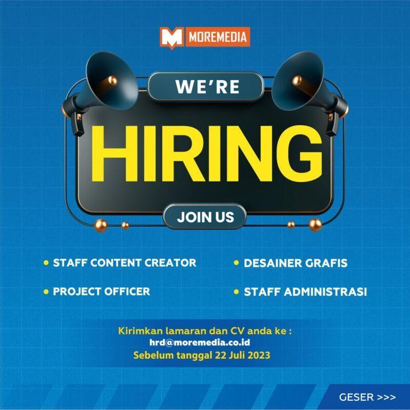 Lowongan Kerja Staff Content Creator Desainer Grafis Project