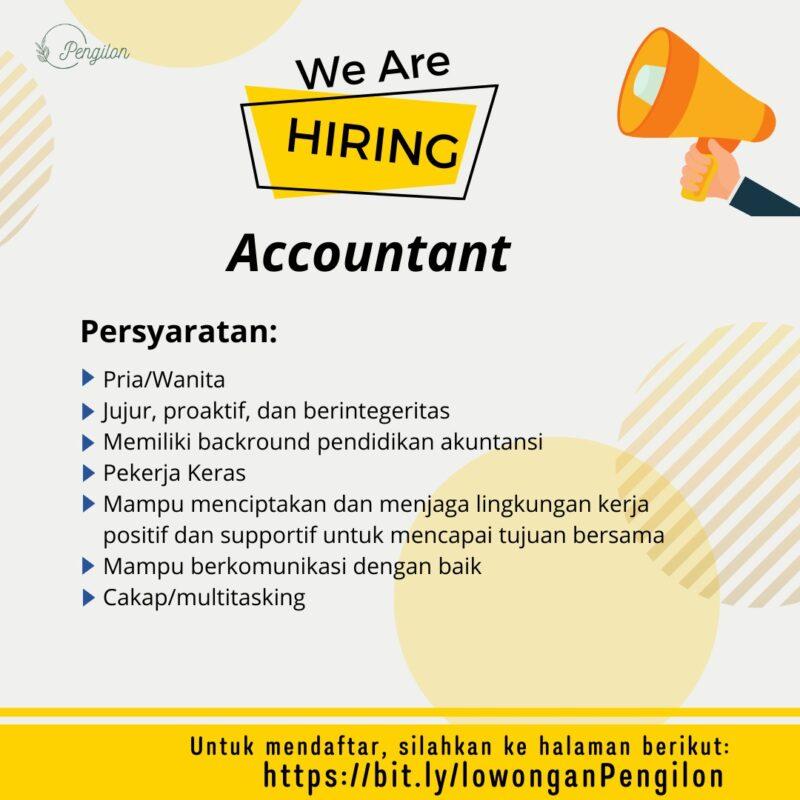 Lowongan Kerja Accountant Cashier Cook Helper Di Pengilon