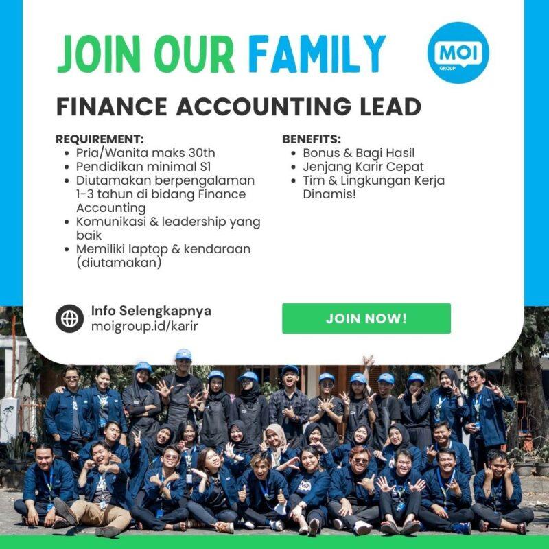 Lowongan Kerja Finance Accounting Lead Di MOI Group LokerJogja ID