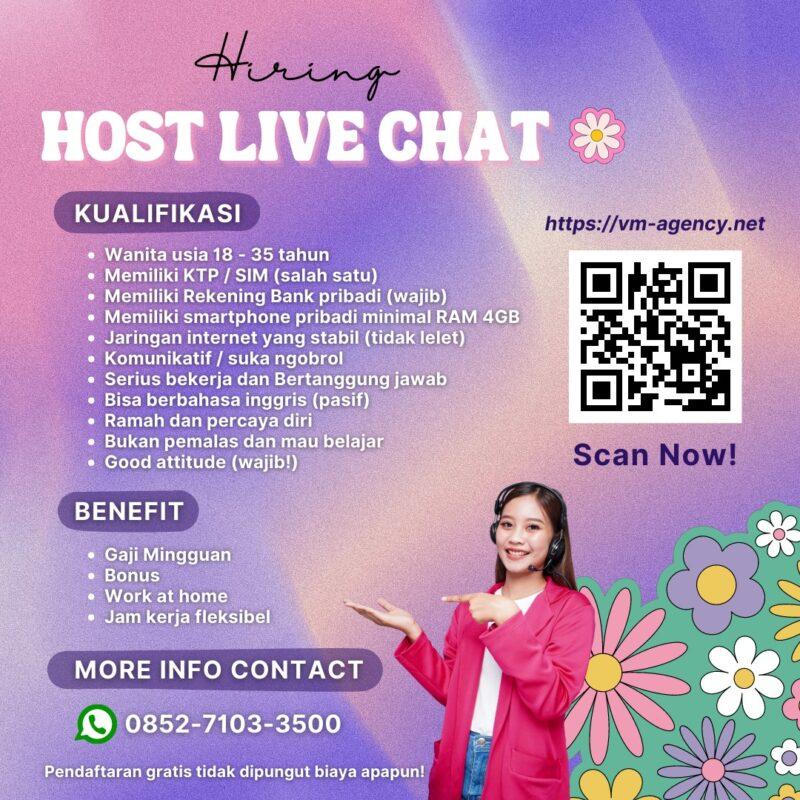 Lowongan Kerja Host Streamer Di Vm Agency Lokerjogja Id