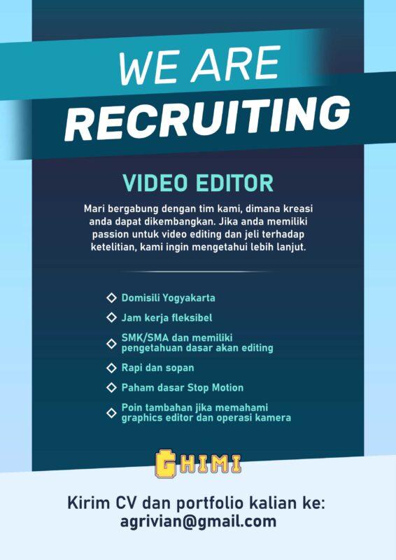 Lowongan Kerja Video Editor Di Ghimi Lokerjogja Id