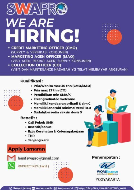 Lowongan Kerja Credit Marketing Officer Marketing Agent Officer