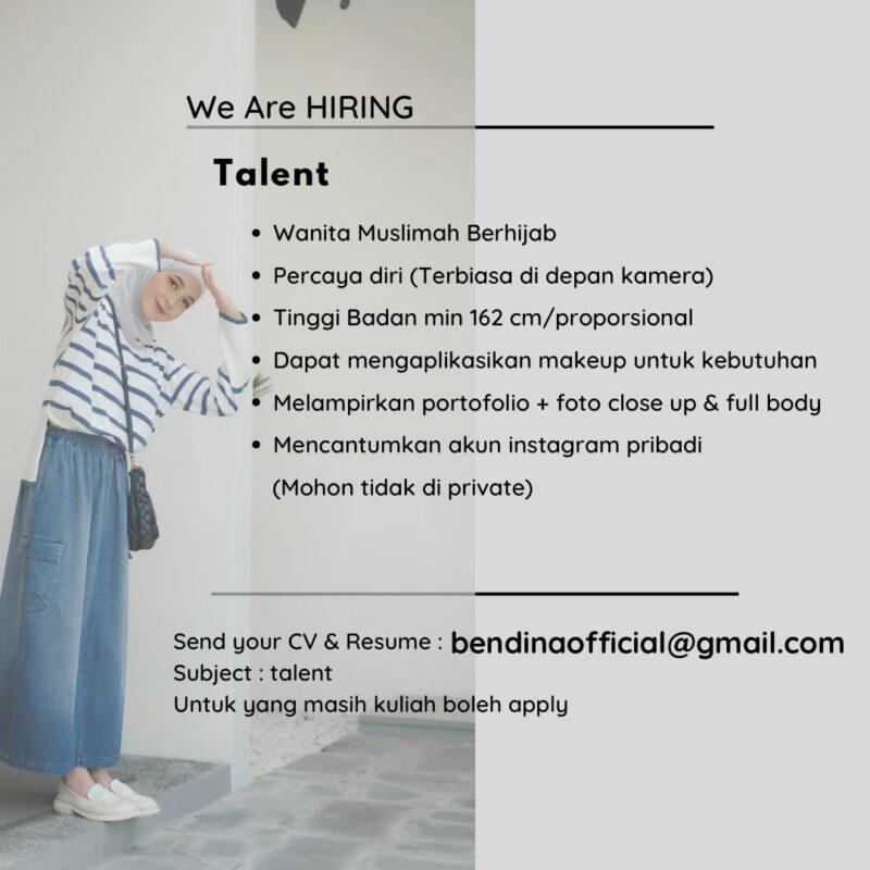 Lowongan Kerja Talent Di Thisisbendina LokerJogja ID