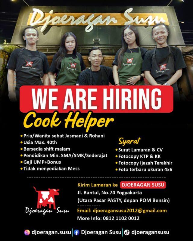 Lowongan Kerja Cook Helper Di Djoeragan Susu Lokerjogja Id