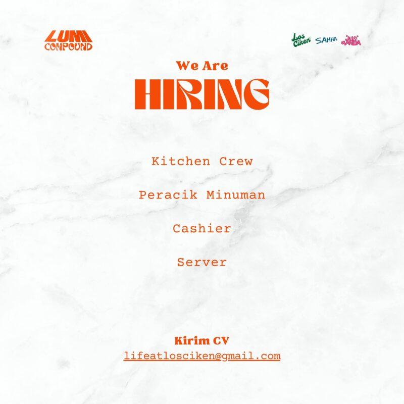 Lowongan Kerja Kitchen Crew Peracik Minuman Cashier Server Di