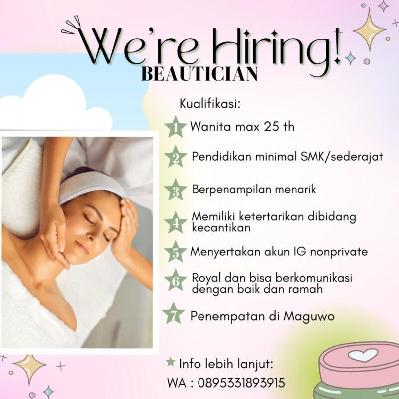 Lowongan Kerja Beautician Di Forwin Skin LokerJogja ID