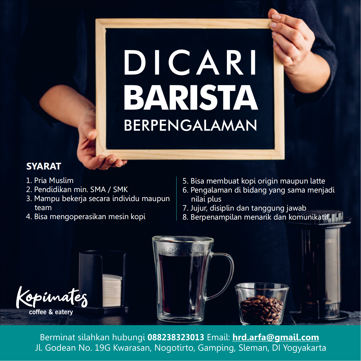 Lowongan Kerja Barista Di Kopimates Coffee Eatery Lokerjogja Id