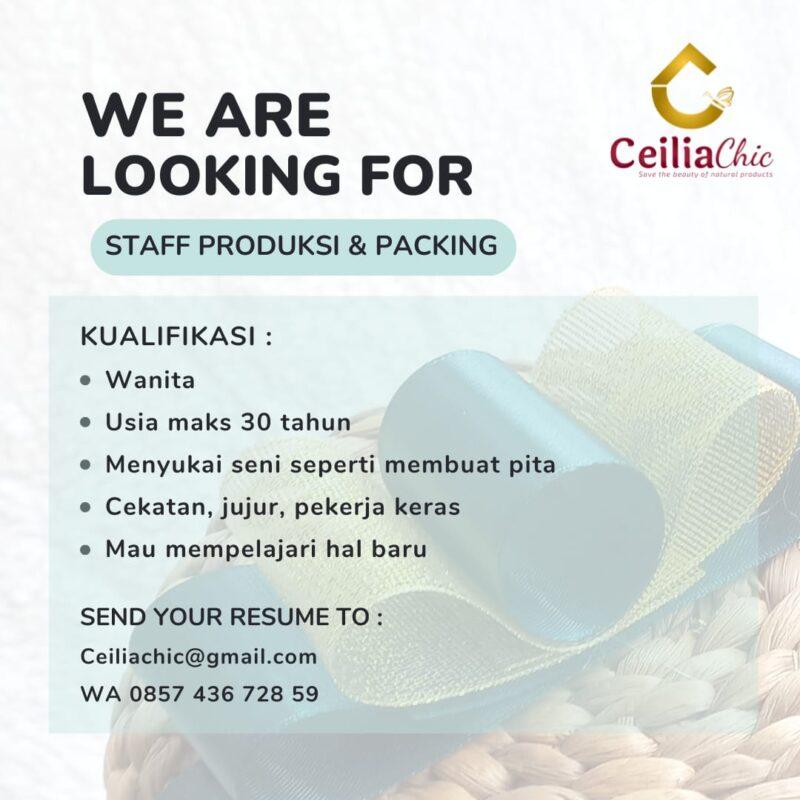 Lowongan Kerja Produksi Packing Di CeiliaChic LokerJogja ID