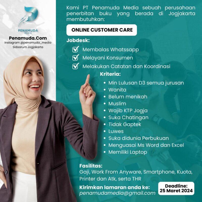 Lowongan Kerja Online Customer Care Di PT Penamuda Media LokerJogja ID