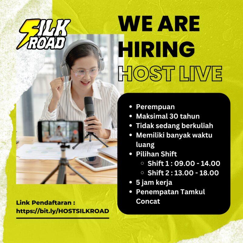 Lowongan Kerja Host Live Shopee Di Silkroad LokerJogja ID