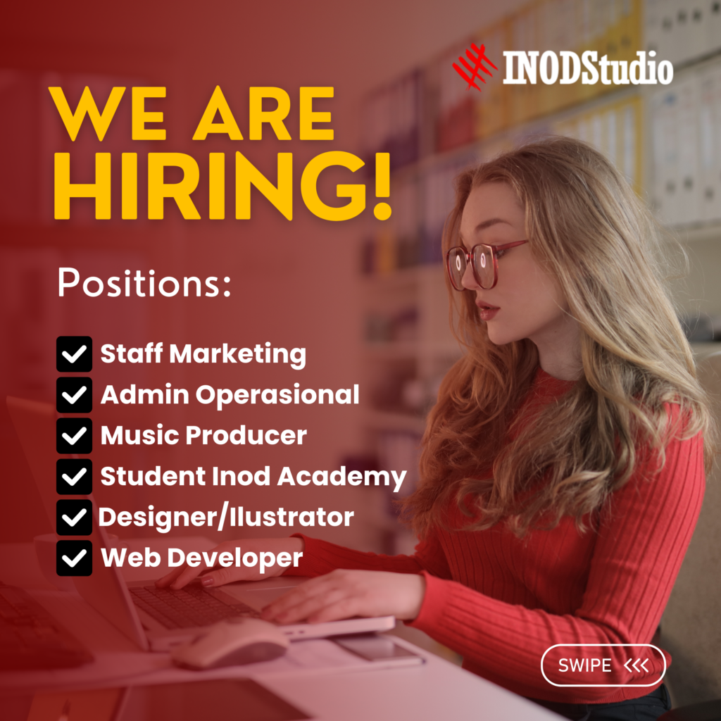 Lowongan Kerja Staff Marketing Admin Operasional Music Producer