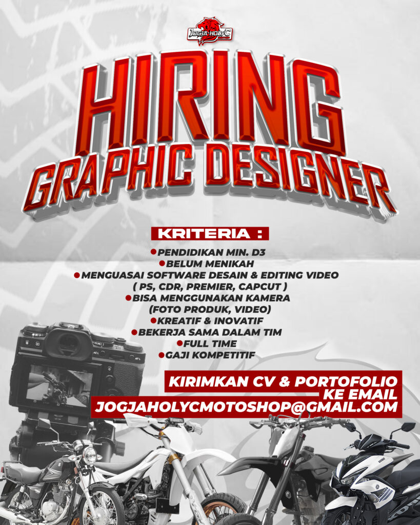 Lowongan Kerja Graphic Designer Di Jogjaholyc Motor Lokerjogja Id