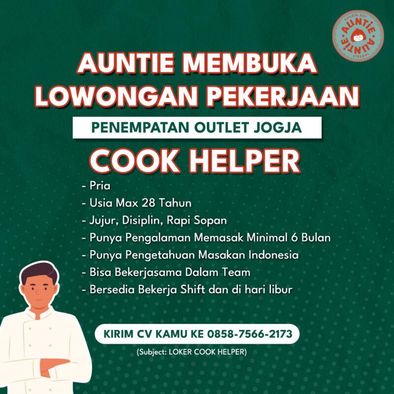 Lowongan Kerja Cook Helper Di Sehangat Mie Celup LokerJogja ID