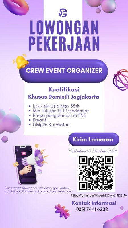 Lowongan Kerja Crew Event Organizer Di Agency Rekomendasi EO