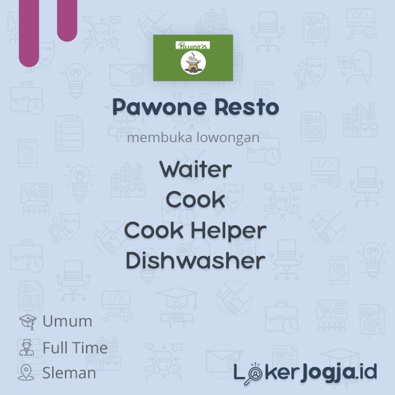 Lowongan Kerja Waiter Cook Cook Helper Dishwasher Di Pawone Resto Lokerjogja Id