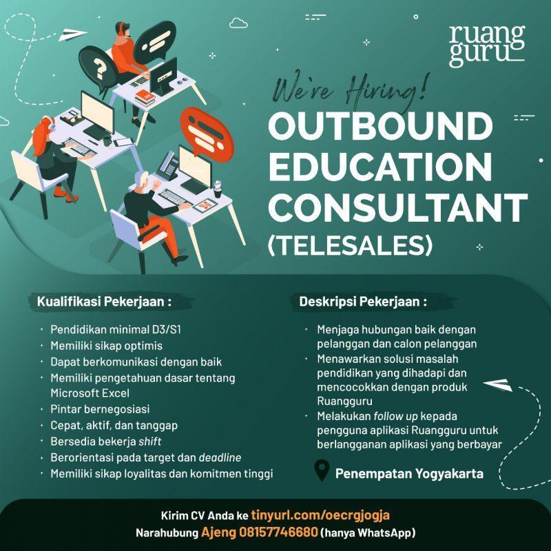 Lowongan Kerja Outbound Education Consultant (Telesales