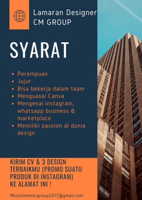 Lowongan Kerja Designer di Cm Group - LokerJogja.ID