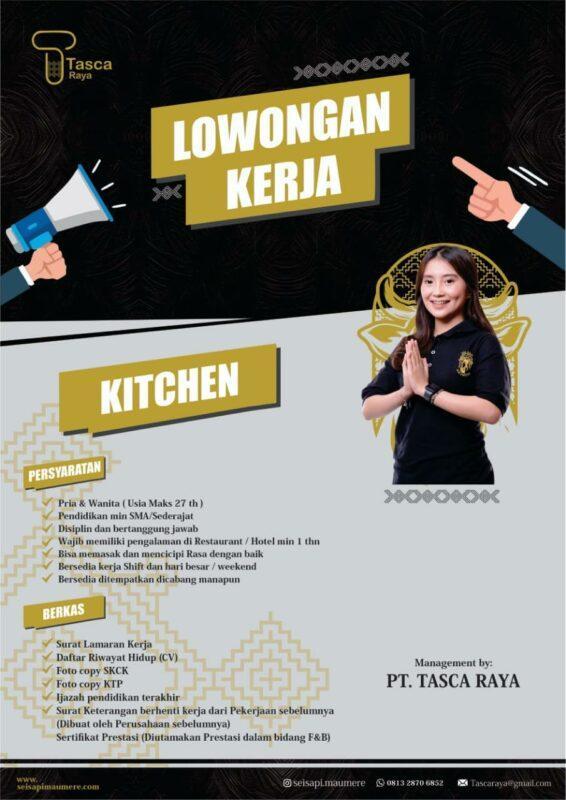 Lowongan Kerja Server Kitchen Kasir Spv Asst Spv Di Pt Tasca Raya Lokerjogja Id