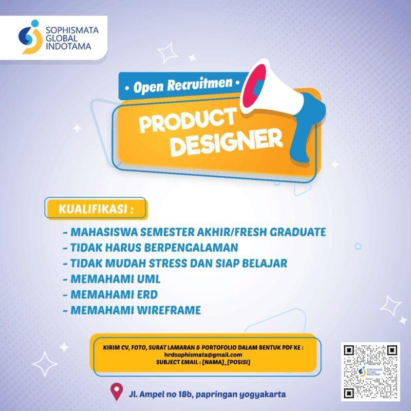 Lowongan Kerja Product Designer di CV. Sophismata Global