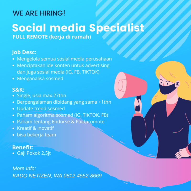 Lowongan Kerja Social Media Specialist di MJISS Corp